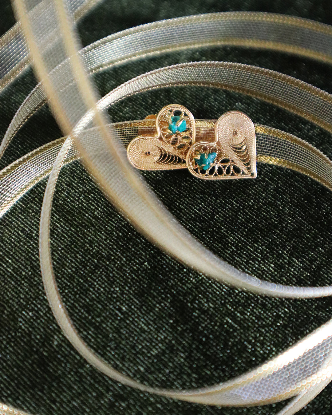 Margarita - Filigrama Heart with Emerald